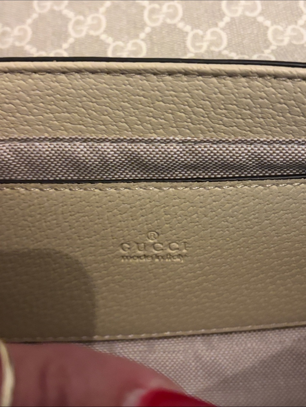 Gucci ophidia pochette in beige and oatmeal supreme - Picture 8 of 11